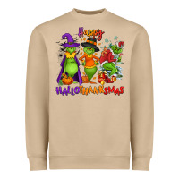 Mushroom Happy Hallothanksmas Heavyweight Sweatshirt - NancyCooperArtShop