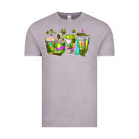 Vintage Zinc coffee cups Vintage Tee - NancyCooperArtShop