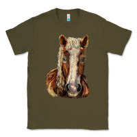 Army Green Belgian Horse Classic Tee - LillyAllenDesigns