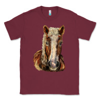 Burgundy Belgian Horse Classic Tee - LillyAllenDesigns