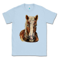 Dusty Blue Belgian Horse Classic Tee - LillyAllenDesigns