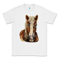 White Belgian Horse Classic Tee - LillyAllenDesigns
