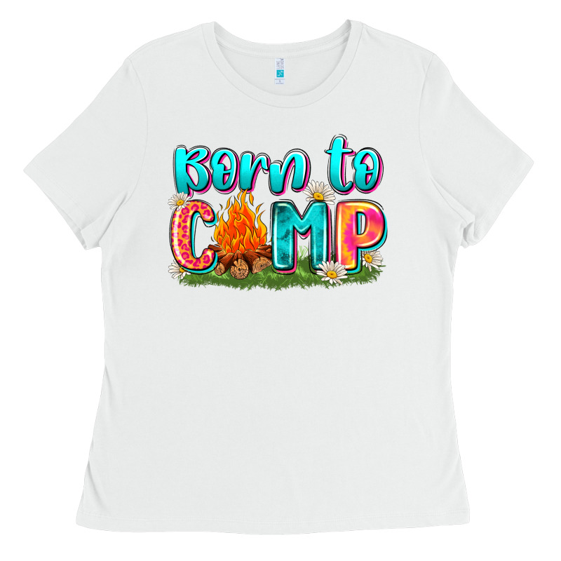 Born To Camp Ladies Tee by Zillion Design Studio | Teevron