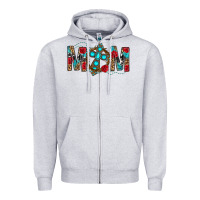 Western Mom With Cross Zipper Hoodie | Teevron