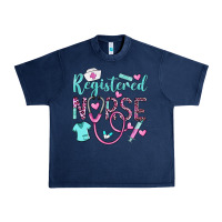 Navy registered nurse rn Urban Heavy Tee - BarkalooDesign