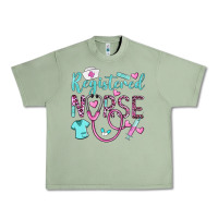 Oil Green registered nurse rn Urban Heavy Tee - BarkalooDesign