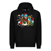 Black Christmas sunflower gemstone nurse Premium Hoodie - JahusDesignShop