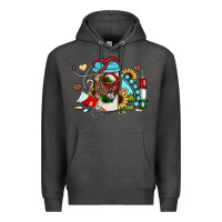 Charcoal Heather Christmas sunflower gemstone nurse Premium Hoodie - JahusDesignShop