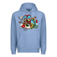 Colony Blue Christmas sunflower gemstone nurse Premium Hoodie - JahusDesignShop