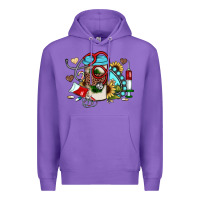 Purple Christmas sunflower gemstone nurse Premium Hoodie - JahusDesignShop