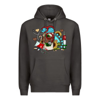 Smoke Christmas sunflower gemstone nurse Premium Hoodie - JahusDesignShop