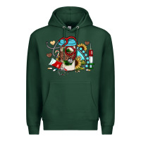 Sports Green Christmas sunflower gemstone nurse Premium Hoodie - JahusDesignShop
