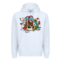 White Christmas sunflower gemstone nurse Premium Hoodie - JahusDesignShop