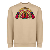 Mushroom lady of guadalupe rainbow Heavyweight Sweatshirt - Jasminsmagicworld