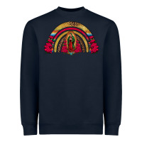 Navy lady of guadalupe rainbow Heavyweight Sweatshirt - Jasminsmagicworld