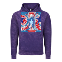 Cloud Purple patriotic tie dye stars Vintage Hoodie - BundleAndBundleShop