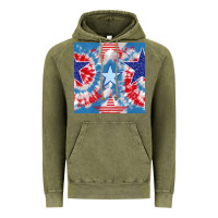 Vintage Olive patriotic tie dye stars Vintage Hoodie - BundleAndBundleShop
