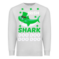 Dove Grey Irish Shark Doo Doo Doo Saint Patricks Day Premium Sweatshirt - Bettercallsaul