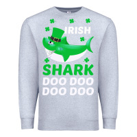 Heather Grey Irish Shark Doo Doo Doo Saint Patricks Day Premium Sweatshirt - Bettercallsaul