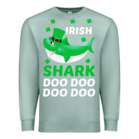 Seafoam Irish Shark Doo Doo Doo Saint Patricks Day Premium Sweatshirt - Bettercallsaul
