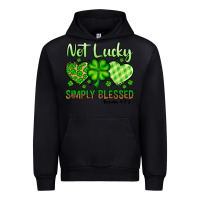 Black St. Patrick's Not lucky simply blessed Urban Hoodie - OliviaCreatesArt