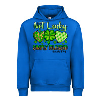 Cobalt St. Patrick's Not lucky simply blessed Urban Hoodie - OliviaCreatesArt