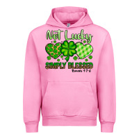 Fuchsia Pink St. Patrick's Not lucky simply blessed Urban Hoodie - OliviaCreatesArt