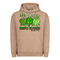 Pigment Burro St. Patrick's Not lucky simply blessed Urban Hoodie - OliviaCreatesArt