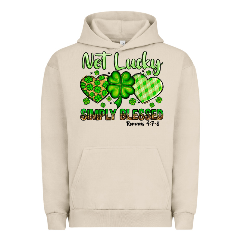 St. Patrick's Not Lucky Simply Blessed Urban Hoodie by OliviaCreatesArt | Teevron