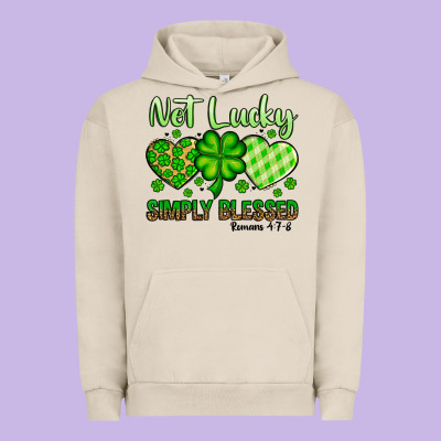 St. Patrick's Not Lucky Simply Blessed Urban Hoodie Designed By Oliviacreatesart
