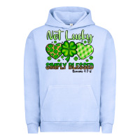Pigment Grape Ice St. Patrick's Not lucky simply blessed Urban Hoodie - OliviaCreatesArt