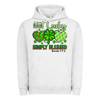Pigment Lunar Rock St. Patrick's Not lucky simply blessed Urban Hoodie - OliviaCreatesArt