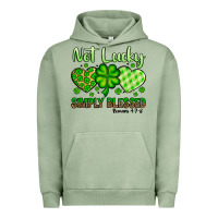 Pigment Oil Green St. Patrick's Not lucky simply blessed Urban Hoodie - OliviaCreatesArt