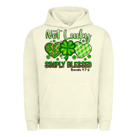 Pigment Pistachio St. Patrick's Not lucky simply blessed Urban Hoodie - OliviaCreatesArt