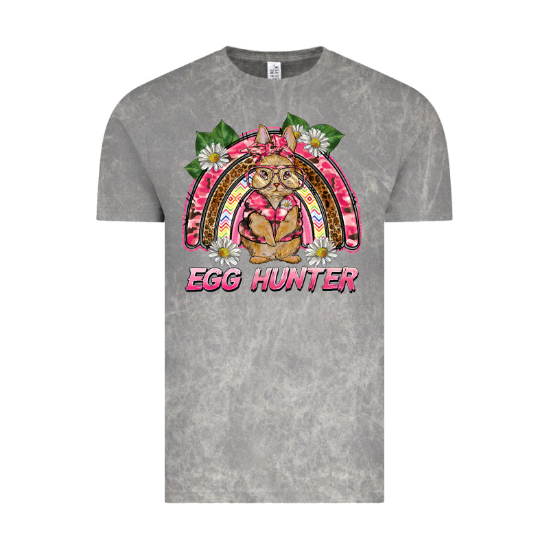 Easter Pink Camouflage Egg Hunter  Bunny Rainbow Vintage Tee by BarkalooDesign | Teevron