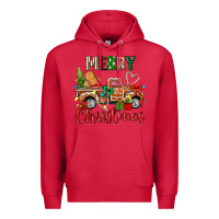 Cardinal merry christmas gingerbread truck Premium Hoodie - texasbilliewilder