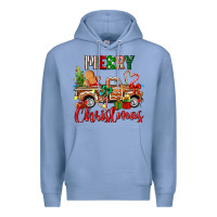 Colony Blue merry christmas gingerbread truck Premium Hoodie - texasbilliewilder