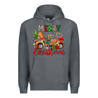 Rock merry christmas gingerbread truck Premium Hoodie - texasbilliewilder
