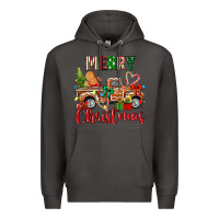Smoke merry christmas gingerbread truck Premium Hoodie - texasbilliewilder