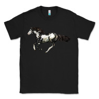 Black American Paint Horse Classic Tee - LillyAllenDesigns