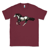 Burgundy American Paint Horse Classic Tee - LillyAllenDesigns