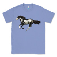 Colony Blue American Paint Horse Classic Tee - LillyAllenDesigns