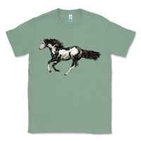 Sage American Paint Horse Classic Tee - LillyAllenDesigns
