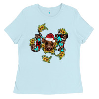 Baby Blue joy Sunflower Ladies Tee - JahusDesignShop
