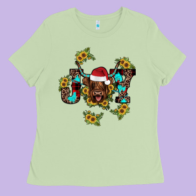 Joy Sunflower Ladies Tee Designed By Jahusdesignshop
