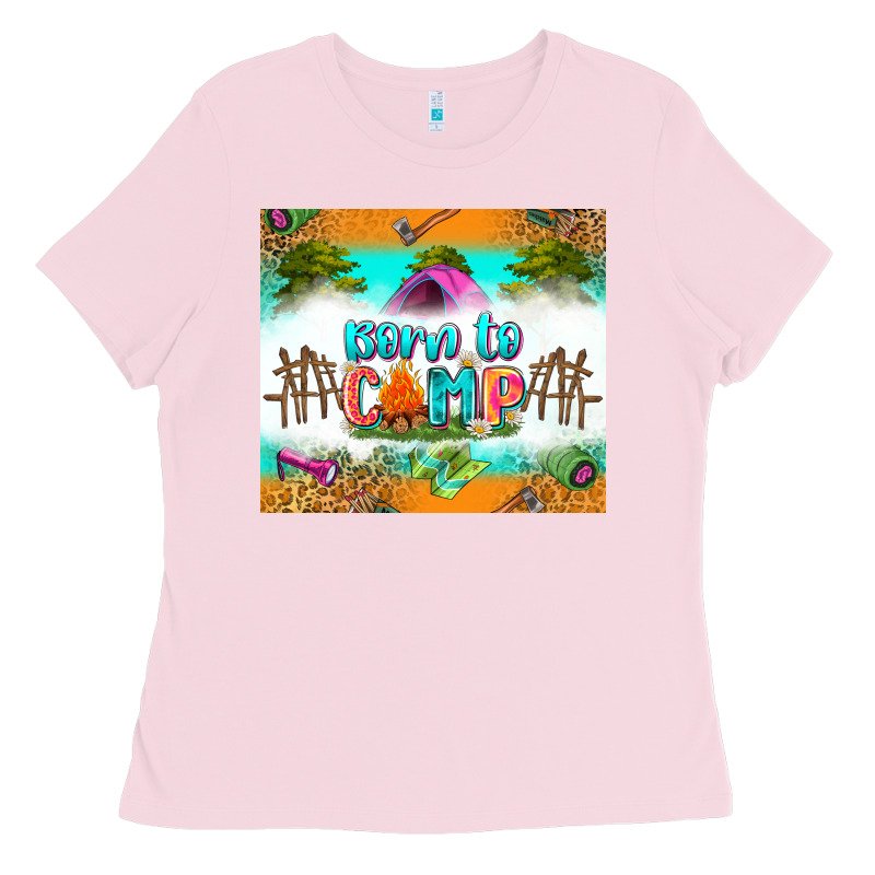 Born To Camp Ladies Tee by Zillion Design Studio | Teevron