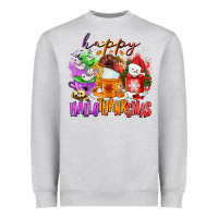 Heather Grey Happy Hallothanksmas coffee cups Heavyweight Sweatshirt - NancyCooperArtShop
