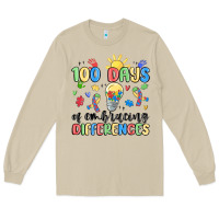 Mushroom 100 days of embracing differences Long Sleeve Tee - MaliasSmallBusiness