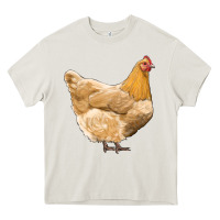 Cream chicken Heavy Core Tee - RanaPortraitStore