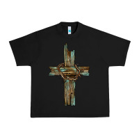 Black cross with thorn Urban Heavy Tee - BarkalooDesign